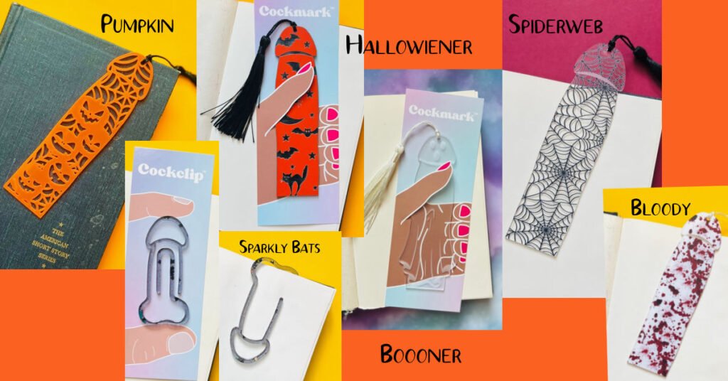 Cockmark Halloween bookmarks