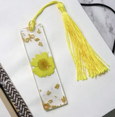 Floral Resin Bookmark