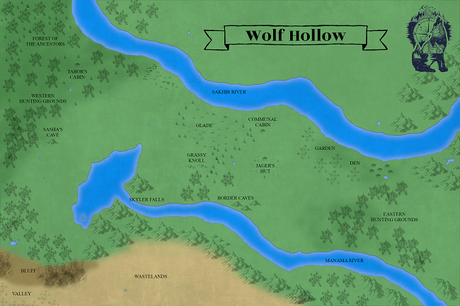 Map of Wolf Hollow – Nikki Jefford