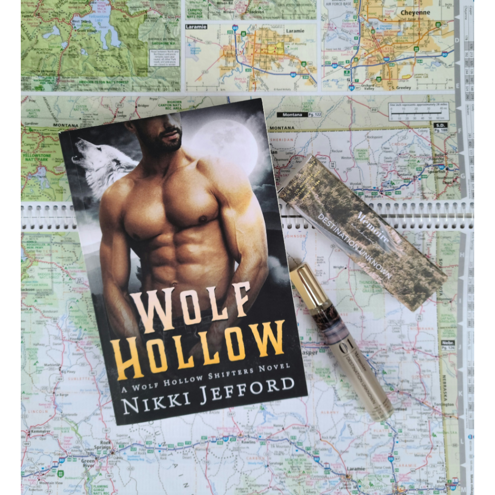 Wolf Hollow paperback on map