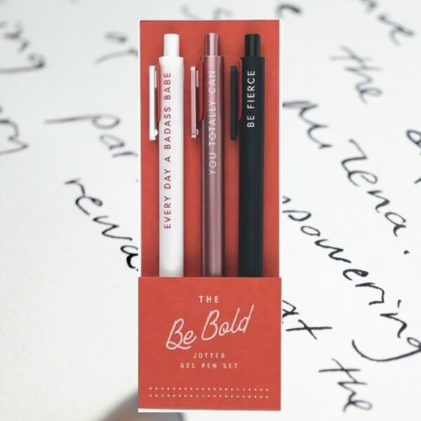 Be Bold gel pen set