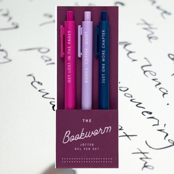 Bookworm gel pen set