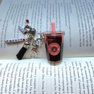 Donor Café Blood Shaker Cup Keychain