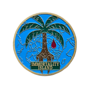Immortality Island Challenge Coin front